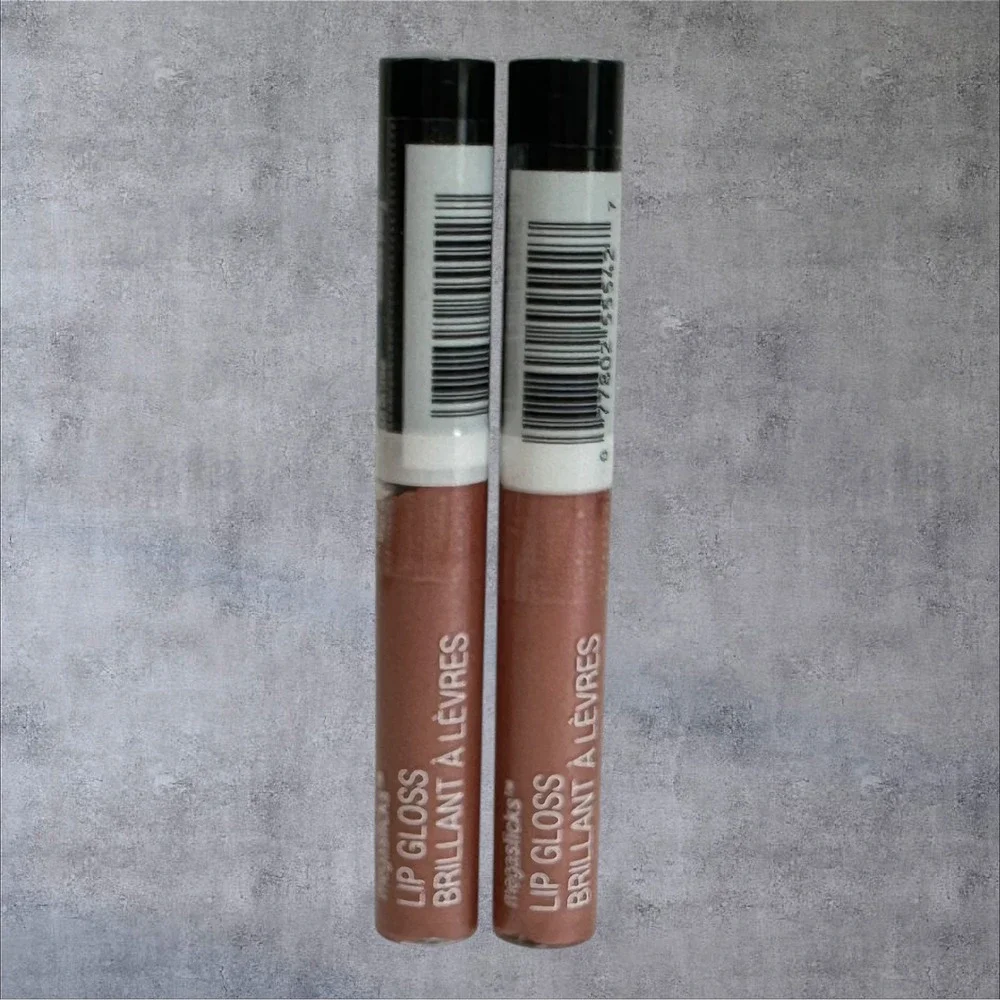 Wet n Wild Lip Gloss Womens 0.19oz 554B Bronze Berry NEW 2pk‎ MegaSlicks Shimmer
